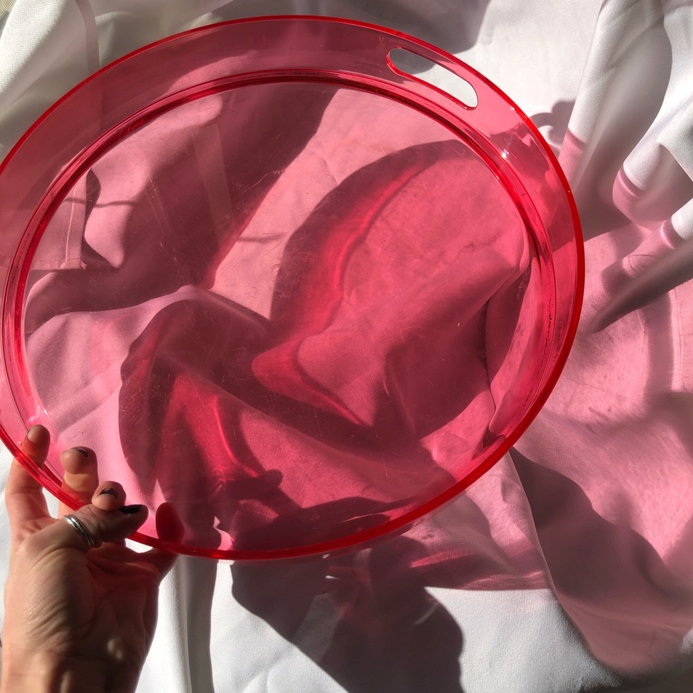 Pink serving tray - Picture 4 of 5